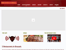 Tablet Screenshot of brussels-grill.be